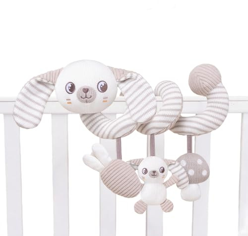 Jingmiger Juguetes Bebé Silla Coche | Juguetes Sensoriales para Bebés,Accesorios Colgantes con Animales para Viajes Parques Excursiones Niñas Niños