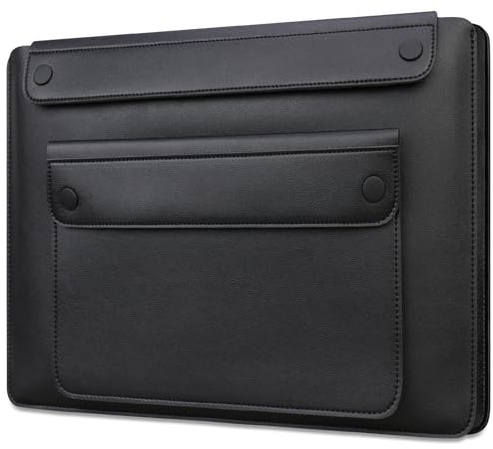 Lacdo 14 Pouce Housse pour Ordinateur Protection Portable pour 14 HP Laptop, Dell ASUS Acer Chromebook 14, HP Stream/Ultrabook 14, Dell Latitude 14, ASUS Vivobook 14, avec 3 Compartiments, Noir