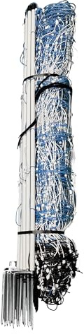 Starkline Classic Electric Netting- Electric Fence Protects Sheep, Goats, Gardens, beehives, and More. Electric net Fence Keeps preditors Out. (35 x 164')