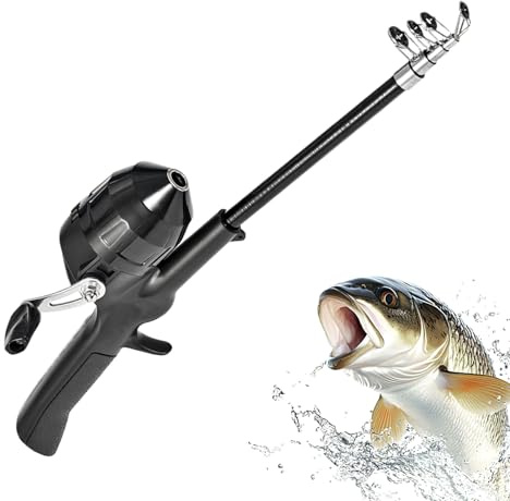 Quorvex Rod for Fishing,Compact Foldable Lightweight | Fishing Rod And Reel Combo for Kid | for Boys Children Bass Trout Catfish Saltwater Freshwater Shore Pier River Stream