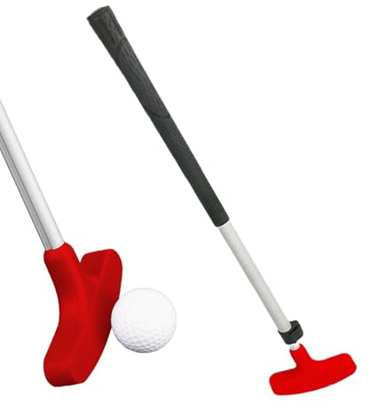 Kids Putter - Extendable Junior Golf Putter Two Way Design Training Racket | Durable Adjustable Mini Golf Club by Creatives for Left and Right Handed Children to Practice Learning