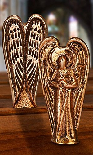 Taufgeschenke Bronze Engel Höhe 6cm, Handschmeichler, Kommuniongeschenk