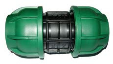 110 X 110 MM MANICOTTO GIUNTO A COMPRESSIONE - TUBO PN IRRIGAZIONE ACQUA GIARDINO