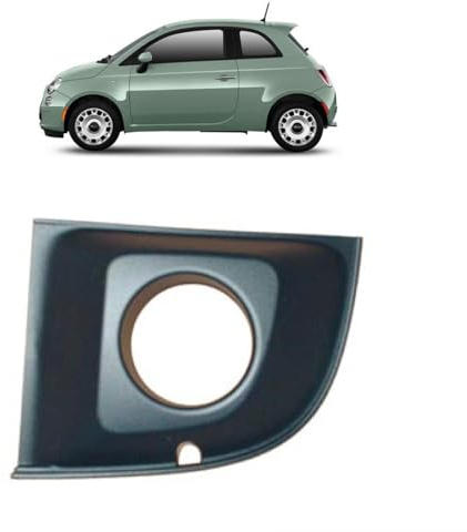 DM Autoteile 181658 Nebelscheinwerfer Gitter Blende vorne links kompatibel für Fiat 500 C 312 Baujahr 2007-2015