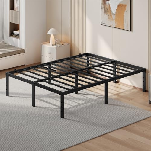 Yaheetech Struttura Letto Matrimoniale Metallo per Materasso 140 x 200 cm