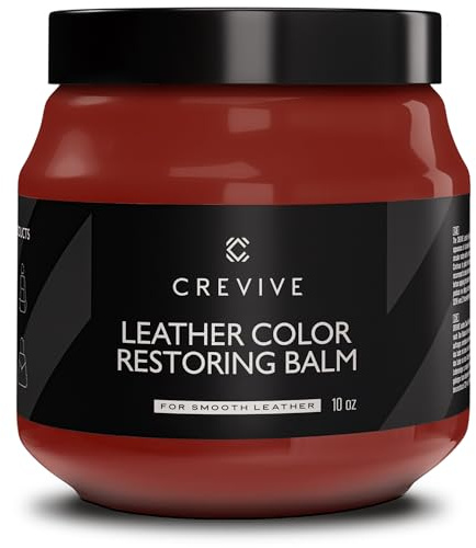 CREVIVE Leder Reparatur Set Cognac 300 ml - Lederpflege Auto - Lederreparatur Sofa - Autositz Reparatur
