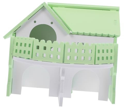 FRCOLOR Holz Hamsterhaus Für Kleintiere Spielzeug Und Schlafhaus Für Hamster Oder Chinchilla Robustes Und Sicheres Haustierhaus Für Kleine Tiere