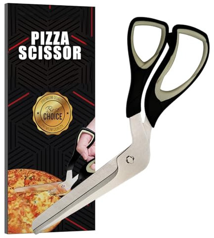 RAAFI Grey Scharf Pizzaschere zum Schneiden von Pizza wie ein Profi. Pizzaschere Spülmaschinenfe (Grey)