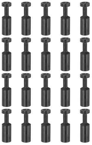 PATIKIL 1/2 Zoll Push-to-Connect-Fitting-Stecker, 20er-Pack Pneumatische Luftfittings-Stecker Kappe Stil Blindstopfen für Luft und Wasser