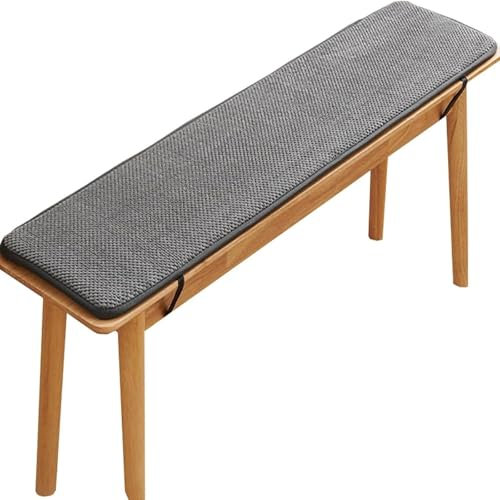 uyeoco Outdoor Bankauflage Stuhlkissen Bankkissen 120/150/180/200/80/100X40CM Gartenbankauflage Waschbar rutschfeste Bank Sitzauflage(Dark Gray,35x180cm)