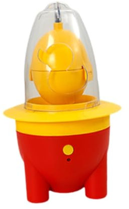 F Fityle Mélangeur de jaune d'œuf électrique, facile à utiliser, brouilleur d'œufs, agitateur doré pour mélanger les œufs, œufs cuits à la vapeur, Rouge
