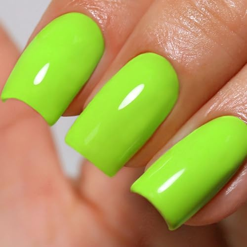 Ozzeal Neon UV Nagellack, 15ML Neon Gelb UV Gel Nagellack Soak Off Led Frühling Sommer Gel Nail Polish Starter Maniküre Salon DIY Zu Hause Für Mädchen