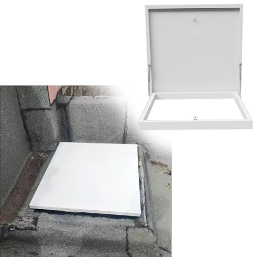 Trappe de Toit Cave / Puits de Forage Regards D'égout pour Maison, Antivol Trappe D'entretien de Puits de Lumière pour Toiture, Porte D'accès de Ventilation de Plafond de Toit(95x95cm (37.4x37.4))