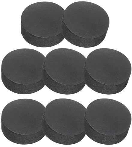PATIKIL Rondelle Caoutchouc Ronde 8 Pcs Entretoise Anti-Vibration 20mm OD x 8mm Épais Patins pour Meubles pour Climatiseurs Lave Linge Fabrication de Joints Bricolage, Noir