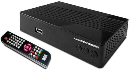 Ricevitore digitale terrestre 2025 decoder DVB-T2 HEVC H265 a 10 bit telecomando usb