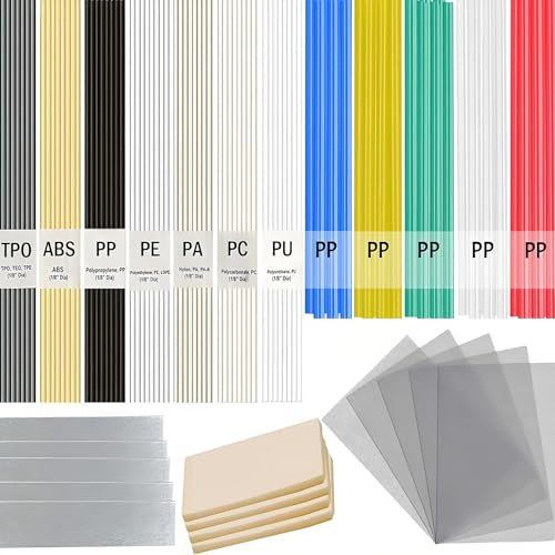 Tiges Soudage,Baguette de Soudage,Fils à Souder,Soudage Sticks ABS/PVC/PE/PP Soudage Plastique Bâtons Soudage Pour Soudeur en Plastique Le Soudage La RéParation de Pare-Chocs (Option 2)