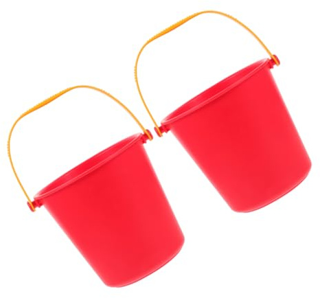 HOMOBABE 2 St Snöhinkar Leksak Barnhinkar Strandhinkar Små Plasthinkar Barnleksaker Bärbara Hinkar Mini Sandhinkar Strandtillbehör Plasthink Med Handtag