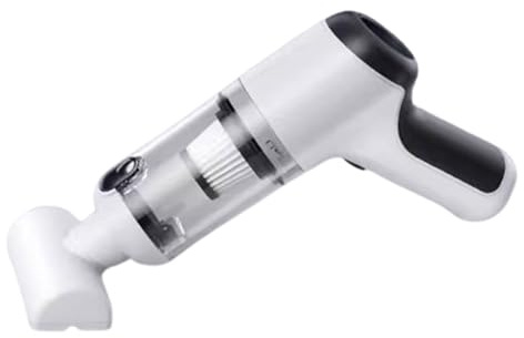 SDGBCXD Aspirateur pour Voiture, Aspirateur de Voiture Rechargeable Haute Puissance 6000 Pa, Aspiration cyclonique puissante, Mini aspirateur à Main sans Fil 4 en 1(White)