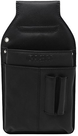 Profi-Holster von Cash (Jennifer Jones) - für Kellnerbörse, Taxibörse, Kellnerportemonnaie, Kellnergeldbörse aus Leder (Schwarz) - präsentiert von ZMOKA®