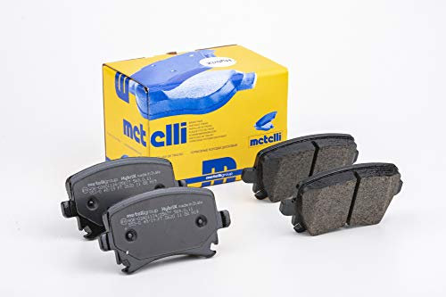 metelligroup 22-0553-0 Pastiglie Freno Anteriori E Posteriori, Made in Italy, Pezzo di Ricambio per Auto/Automobile, Kit da 4 Pezzi, Certificate ECE R90, Prive di Rame