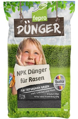 Fepro Professioneller Rasendünger 25kg Sack, NPK Dünger