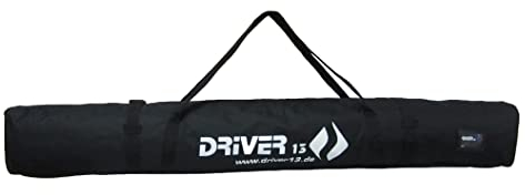 Driver13 Langlaufskitasche Tasche Langlaufski Längenverstellbar 195-215 cm schwarz Platz auch für Stöcke