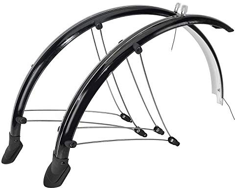 M-Wave - Juego de Guardabarros MS29, Negro, 29, Ancho 60 mm, Negro, 29 Pulgadas, Ancho mm UE