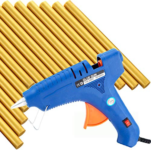 15 Stück Klebe Pistole Siegellack Wachs Sticks + 1 Klebepistole, Siegelwachs Dichtungs Wachs Versiegelung Sticks für Retro Vintage Wachs Siegel Stempel, Hochzeit Einladungen Karten Umschläge