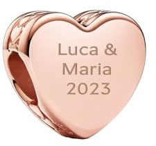 PANDORA Gravierbares Herz Charm 782015C00 Anhänger