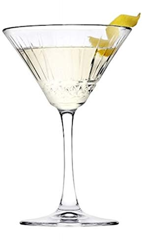 Pasabahce - Juego de 6 copas de Martini de cristal, Elysia, CL 22 cm, 19,8 cm de altura, diámetro de 8,5 cm