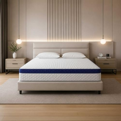 Baldiflex Colchón de matrimonio de muelles y memoria de 5 cm Tago, con banda Full Air desenfundable y lavable a 9 zonas, 170 x 200 x 26 cm