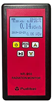 Ailgely Compteur Geiger NR-950 - Détecteur de rayonnement nucléaire portable - Écran LCD - Détecteur de rayonnement nucléaire - Testeur domestique radioactif β Y - Vibration sonore - Triple alarme