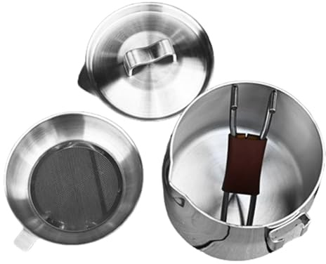 Wpsagek Camping-Topf,Edelstahl-Topf - 572 ml Kochsoßentopf, Soßenpfannen | Mehrzweck-Spülmaschinen- und ofenfest, Induktions-Edelstahltopf mit ergonomischem Griff für Elektroherd