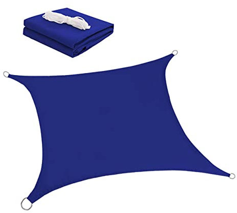 BCOATH Quadratisches Sonnensegel Polyester Und Uv-beständig Für Garten Und Wetterschutz Für Außenbereiche