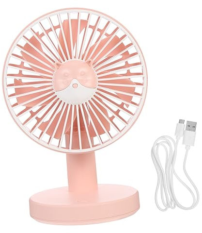 Yardenfun 1juego Ventilador De Escritorio Usb Silencioso y Para y Para Verano Recargable y Portátil Diseño De Personaje