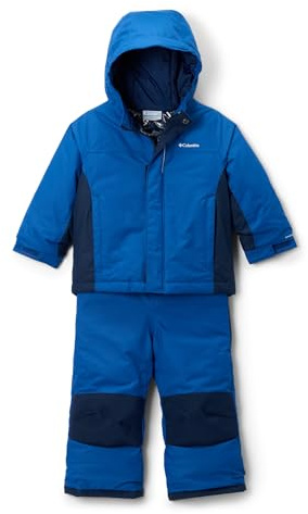 Columbia Youth Toddler Buga 3 Set, Snowsuit Ski Jacket and Pants Set, Mountain Blue/Collegiate Navy, 4T (4 years)
