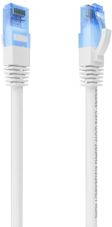 AISENS A135-0823 nätverkskabel RJ45 Cat.6 UTP Awg26 CCA, vit, 4,0 m