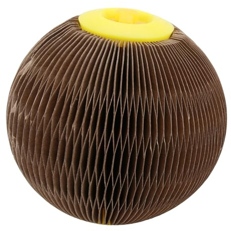 Milisten Juguete de Pelota de Panal para Mascotas Juguete de Papel Corrugado Forma de Panal Rascador Creativo para Gatos para Jugar Interiores
