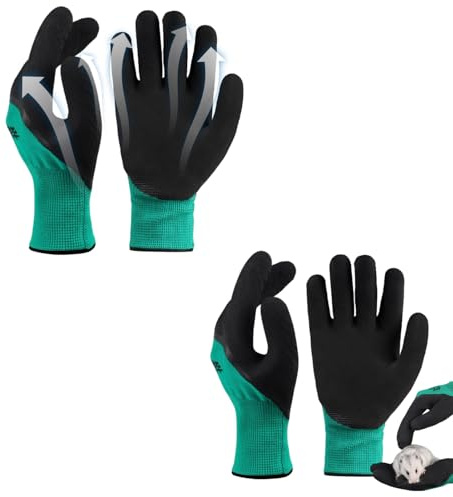 2 Paar Bissfeste Handschuhe Für Den Umgang Mit Tieren, Anti-Biss Arbeitshandschuhe, Dornenfeste Gartenhandschuhe, Schutzhandschuhe Schnittfest Für Katze, Hund, Schlange, Nager, Papageis, Hamster