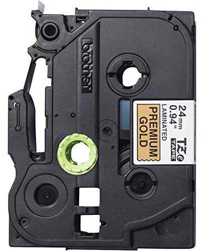 Brother TZe-PR851 Labelling Tape Cassette, Black on Premium Gold, 24 mm (W) x 8 m (L), Laminated, Brother Genuine Supplies