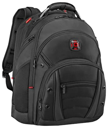 WENGER Synergy Ballistisk laptopryggsäck med surfplatta, bärbar dator upp till 16 tum, surfplatta upp till 10 tum, 30 l, kvinnor män, kontor affärsresor uni, svart, 605074