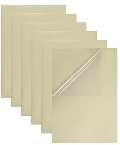 BENECREAT 30 Blatt Transparenter, Selbstklebender Aufkleber Wasserdichter, transparenter A4-Aufkleber für PET-Folienetiketten für Laserdrucker-Büromaterial