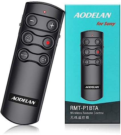 AODELAN Wireless Remote Control Camera Shutter Release for Sony ZV-E10, ZV-1, A7SM3, A7C, A7RIV, Alpha 9,7R IV,7R III, 7 III, 6600, 6400, 6100, 9 II, RX0 II, RX100 M7; Replces Sony RMT-P1BT