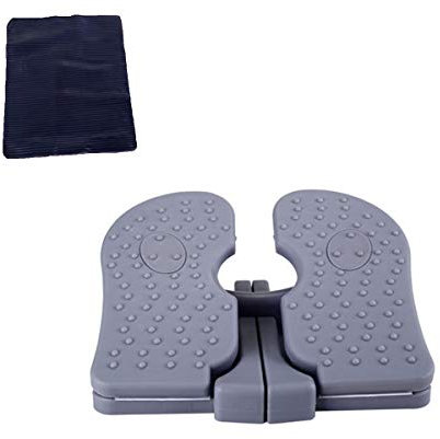 ZXLLAFT Stepper, Multifunktions-Beinabnehmen Mini-Schrittmaschine In-Situ-Stepper rutschfeste leichte Faltbare Stepper Home Weight Loss-Maschine,Grau