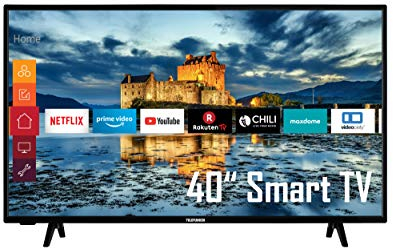 TELEFUNKEN XF40K511 40 Zoll Fernseher (Smart TV, Prime Video/Netflix/YouTube, Full HD, Works with Alexa, Triple-Tuner) [Modelljahr 2021], 40 Zoll (100 cm)