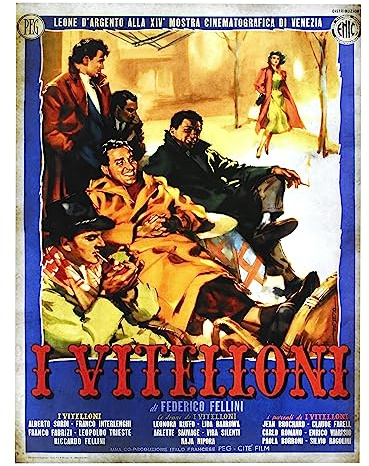 KUSTOM ART Poster da Parete Serie Locandine Film Famosi (I Vitelloni) Senza Cornice. Stampa Artistica su Carta Patinata 40x30 cm