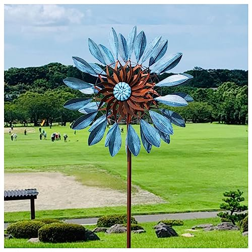WindräDer Aus Metall FüR Den Garten, 213cm Groß Windrad Garten Metall Gross XXL, 360° Grad Drehbar WindräDer FüR Balkon, FüR Terrasse Und Garten