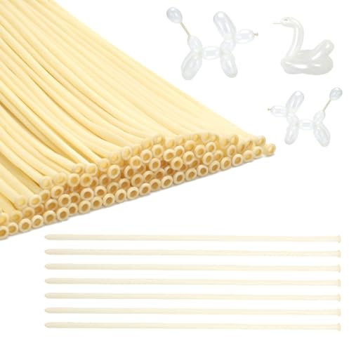 Yamobi Lot de 50 ballons à modeler transparents, longs à modeler, en forme d'animaux, longs, à modeler, propres, longs