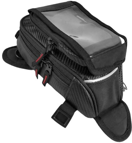 Zaino da serbatoio per moto, borsa da serbatoio, borsa impermeabile, protezione antipioggia, borsa magnetica, borsa trasparente, tasca frontale impermeabile per la guida