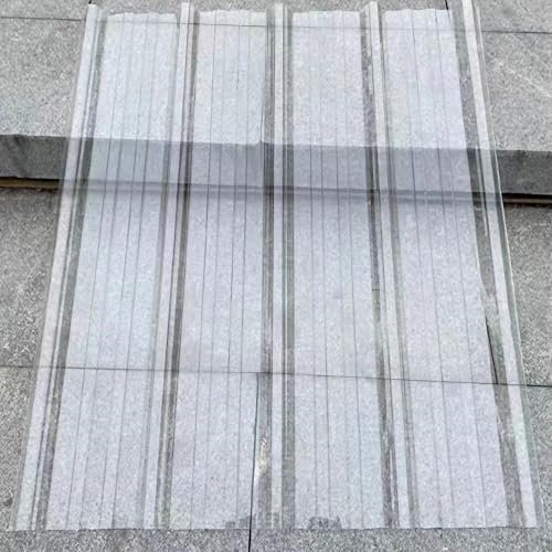 Wellplatten Transparent, Polycarbonatplatten Welldach für Dach, Wetterfeste Platten für Außen, Frp-tageslichtplatte für Gewächshaus, Verkleidungsplatte, Garagenschuppen, 1,0mm Dick(20Pcs,0.9x1.6m/35x6